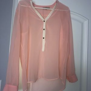 Cute blush blouse!